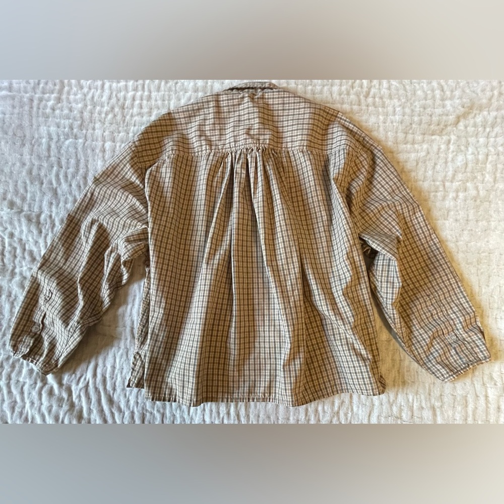 DEIJI STUDIOS  The Oversized Poplin Shirt Gingham Organic Cotton Check Grandpa M - Picture 9 of 16